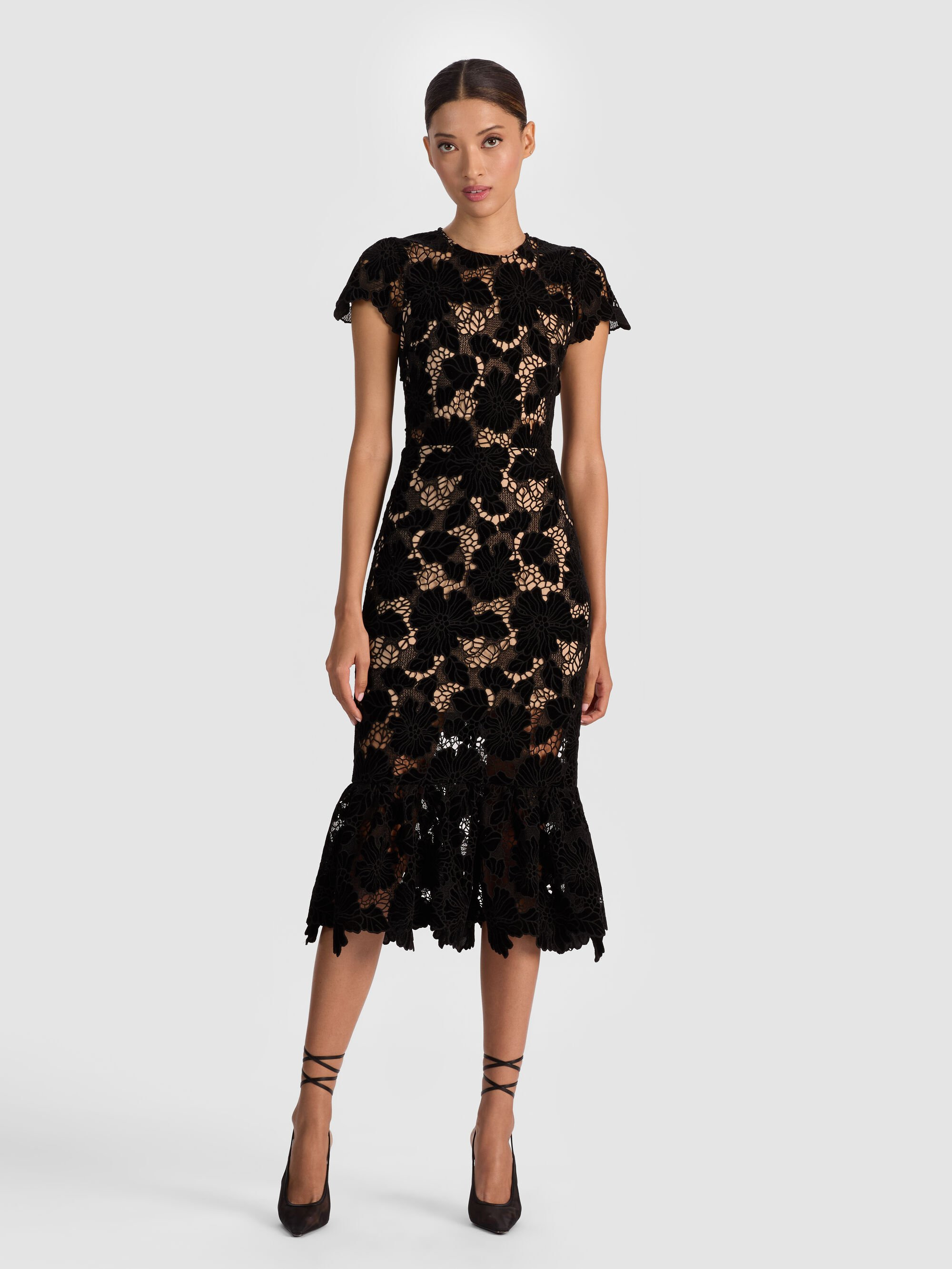 CLOVER OPEN BACK MIDI DRESS - 2