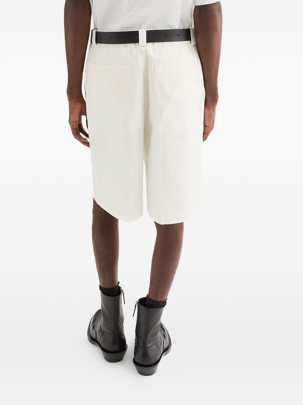 cotton belted shorts - 4