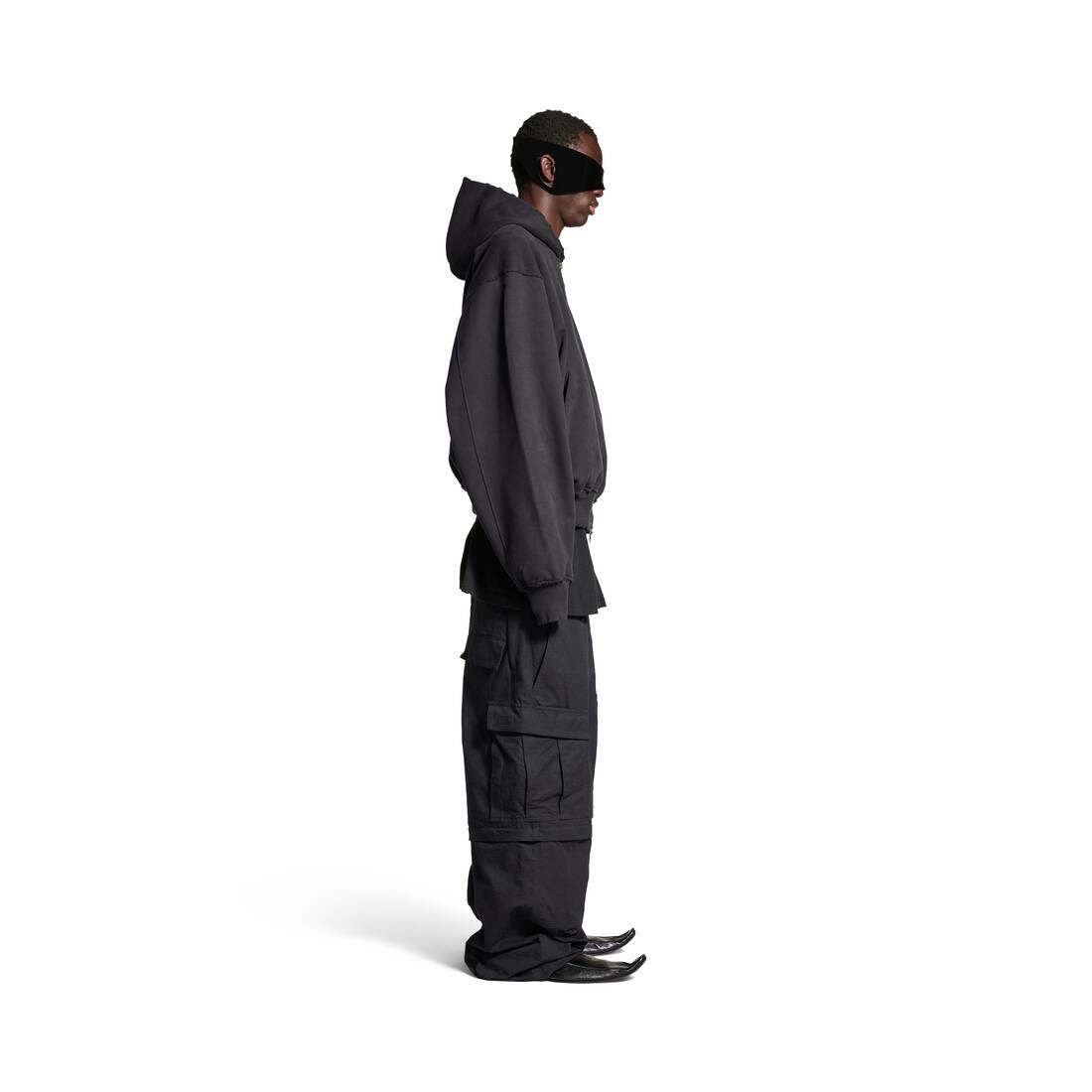 Men's Agaicnelab Hooded Bomber in Black/orange - 3