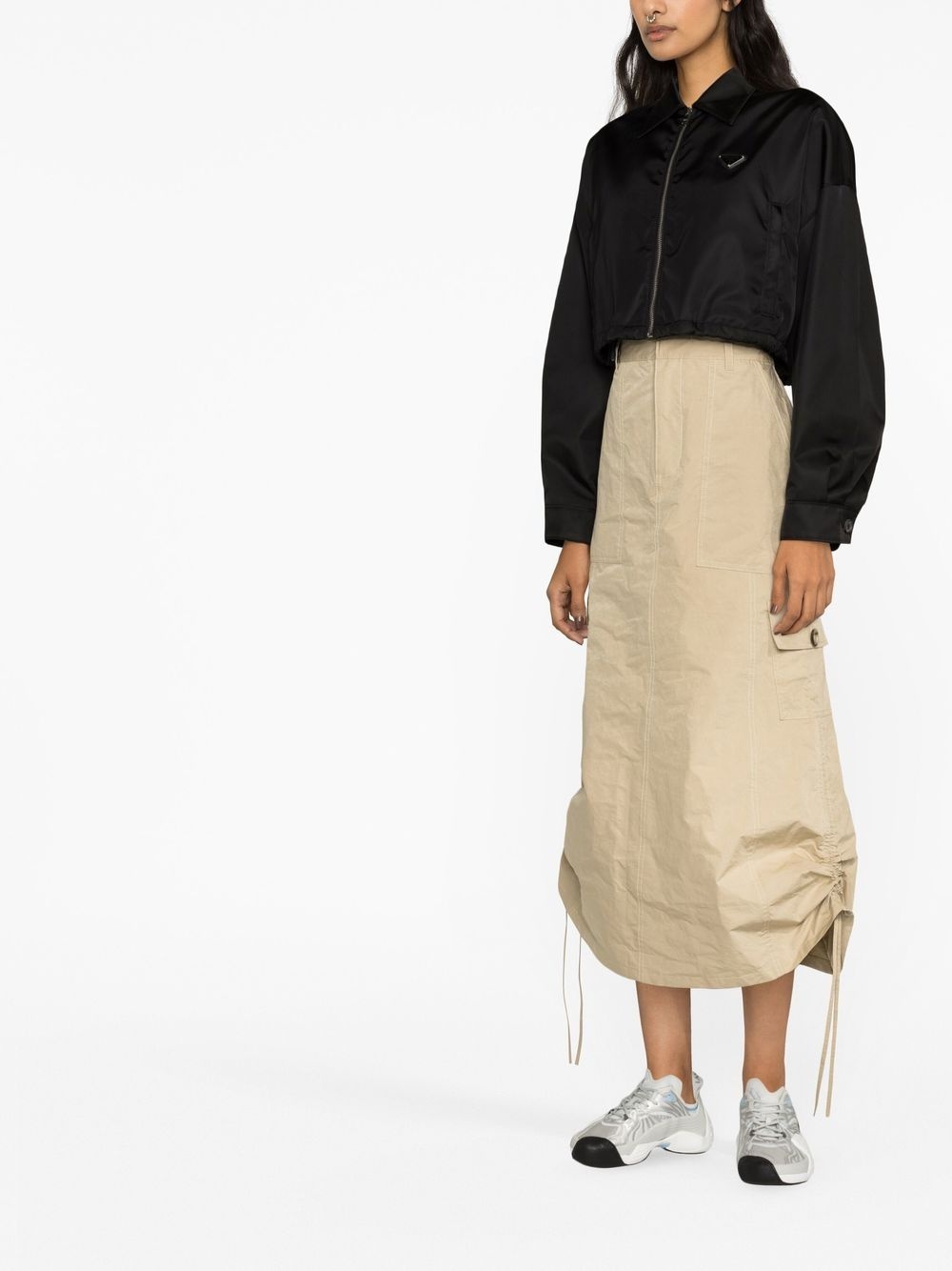 cropped bomber jacket - 4