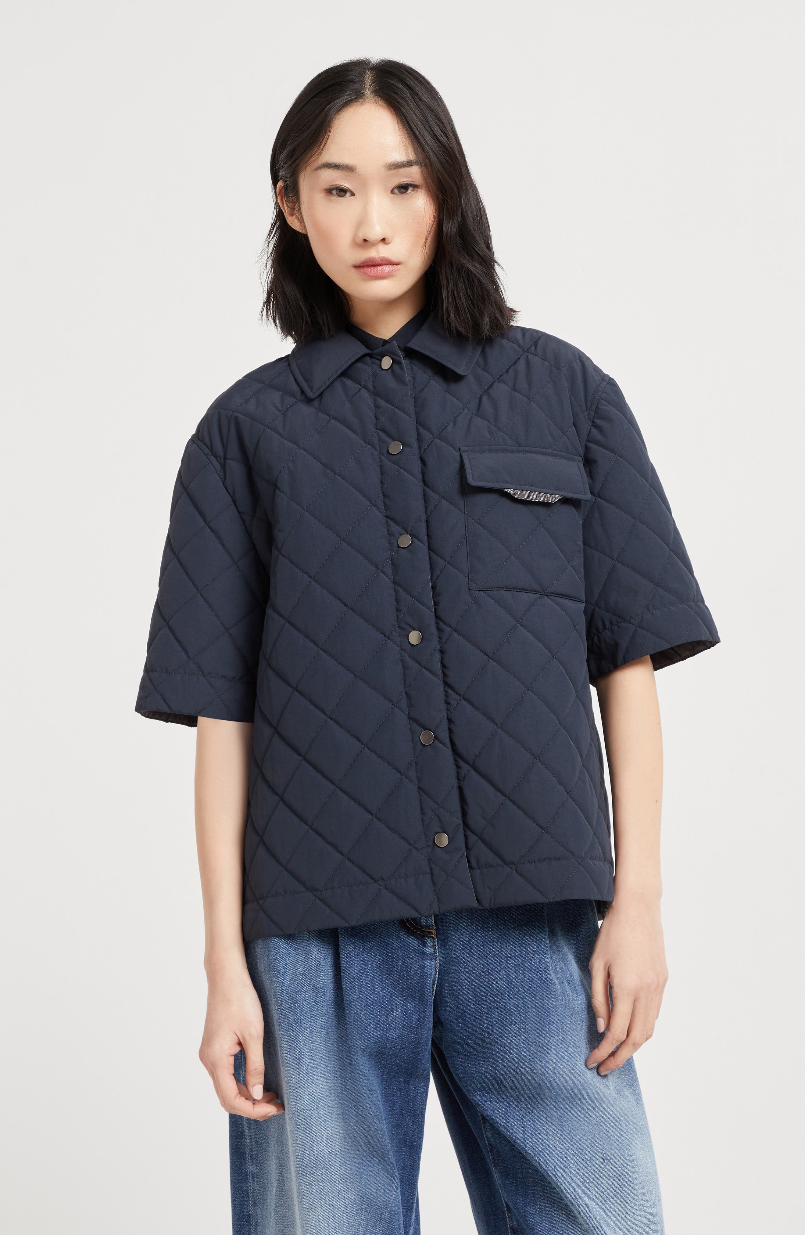 Brunello Cucinelli Outerwear with monili in Blue at Nordstrom - 2