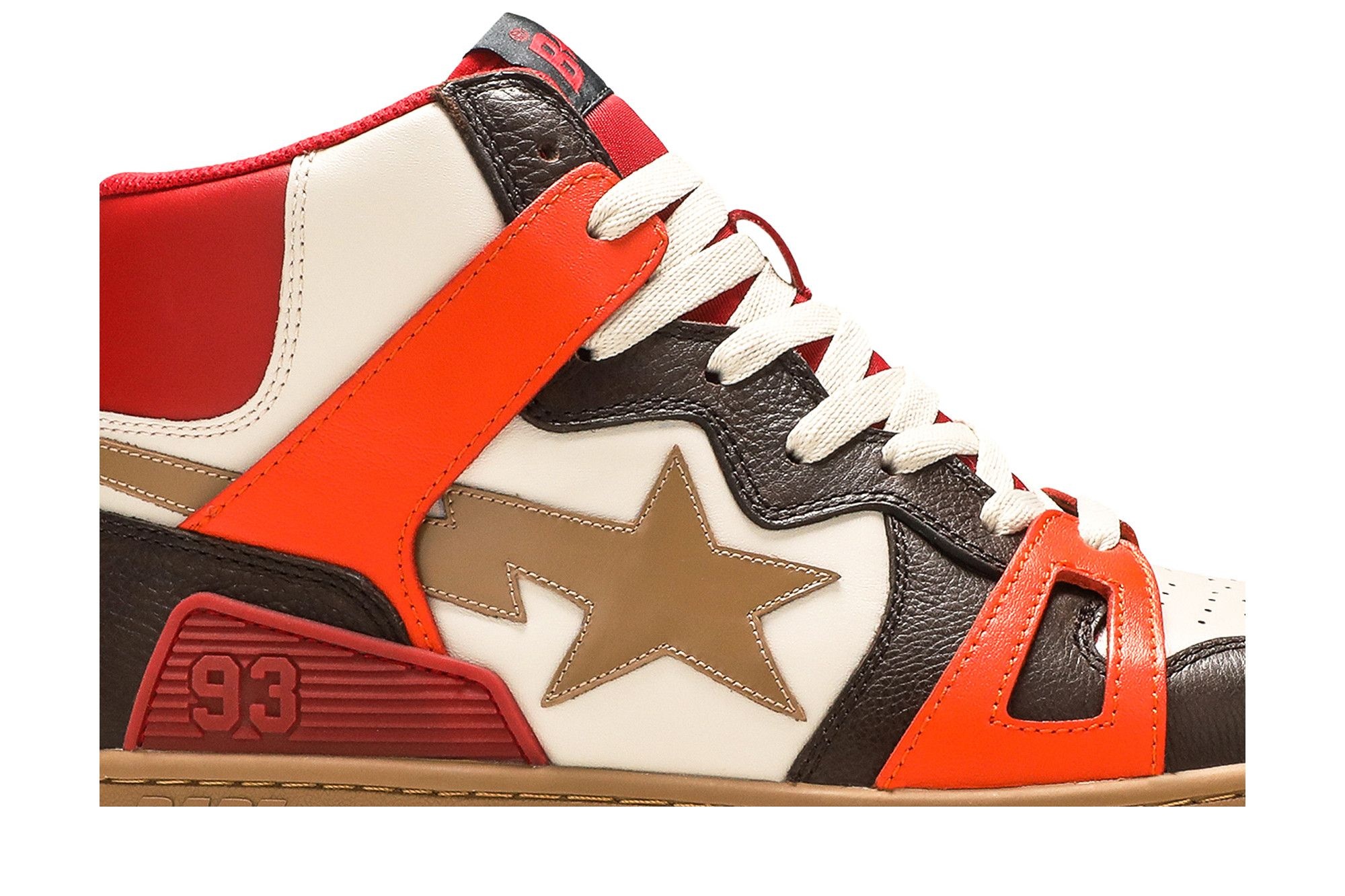 Bape Sta 93 HI 'Red Orange Light Sand' - 2