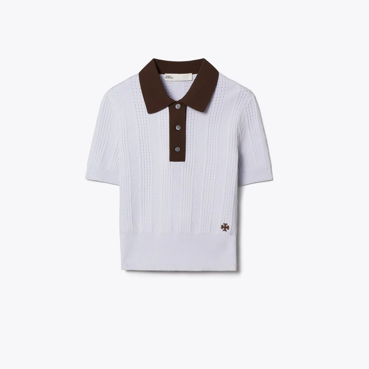 Cotton Pointelle Polo - 1