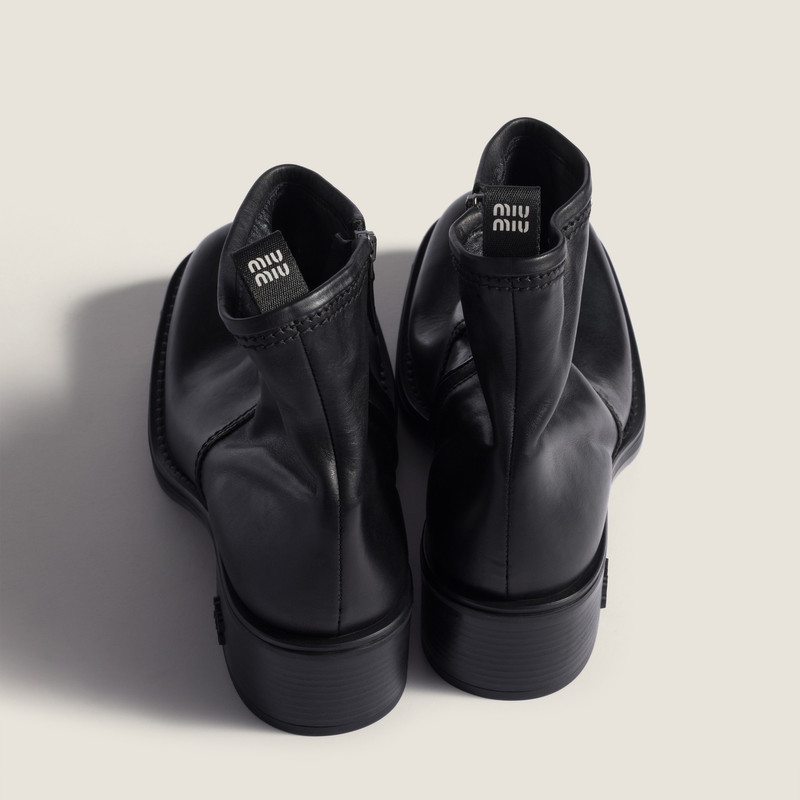Miu Miu Calf leather booties outlook