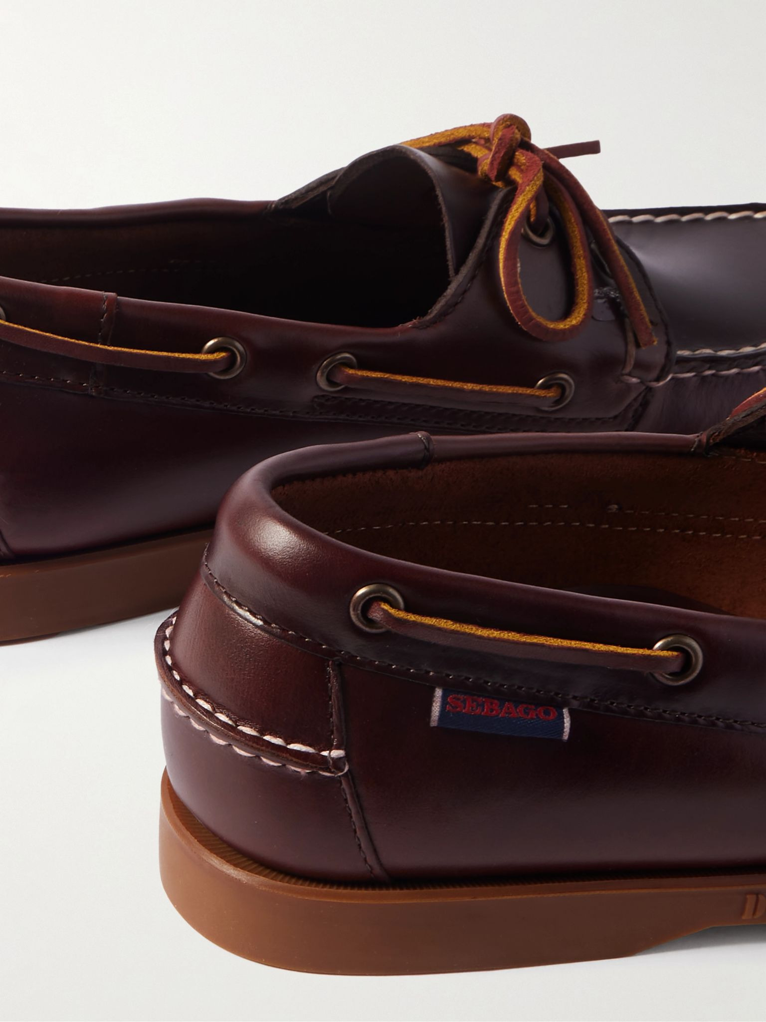 Portland Leather Boat Shoes Brown - 5