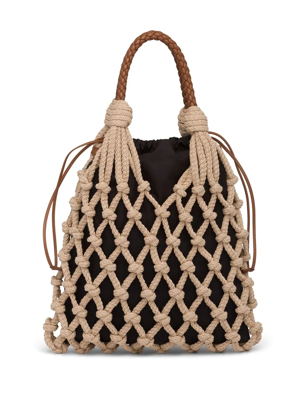 knotted cord tote bag - 3