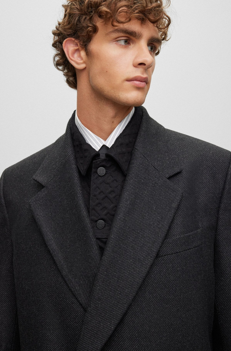 DOUBLE-BREASTED, REGULAR-FIT COAT IN A WOOL BLEND 3