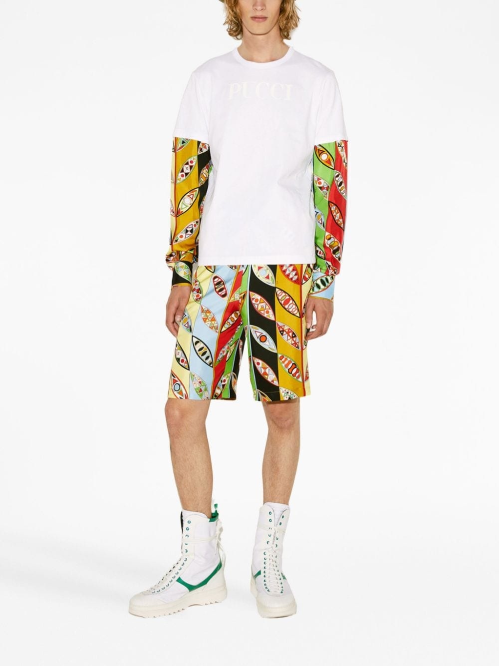 graphic-print long-sleeve T-shirt - 3