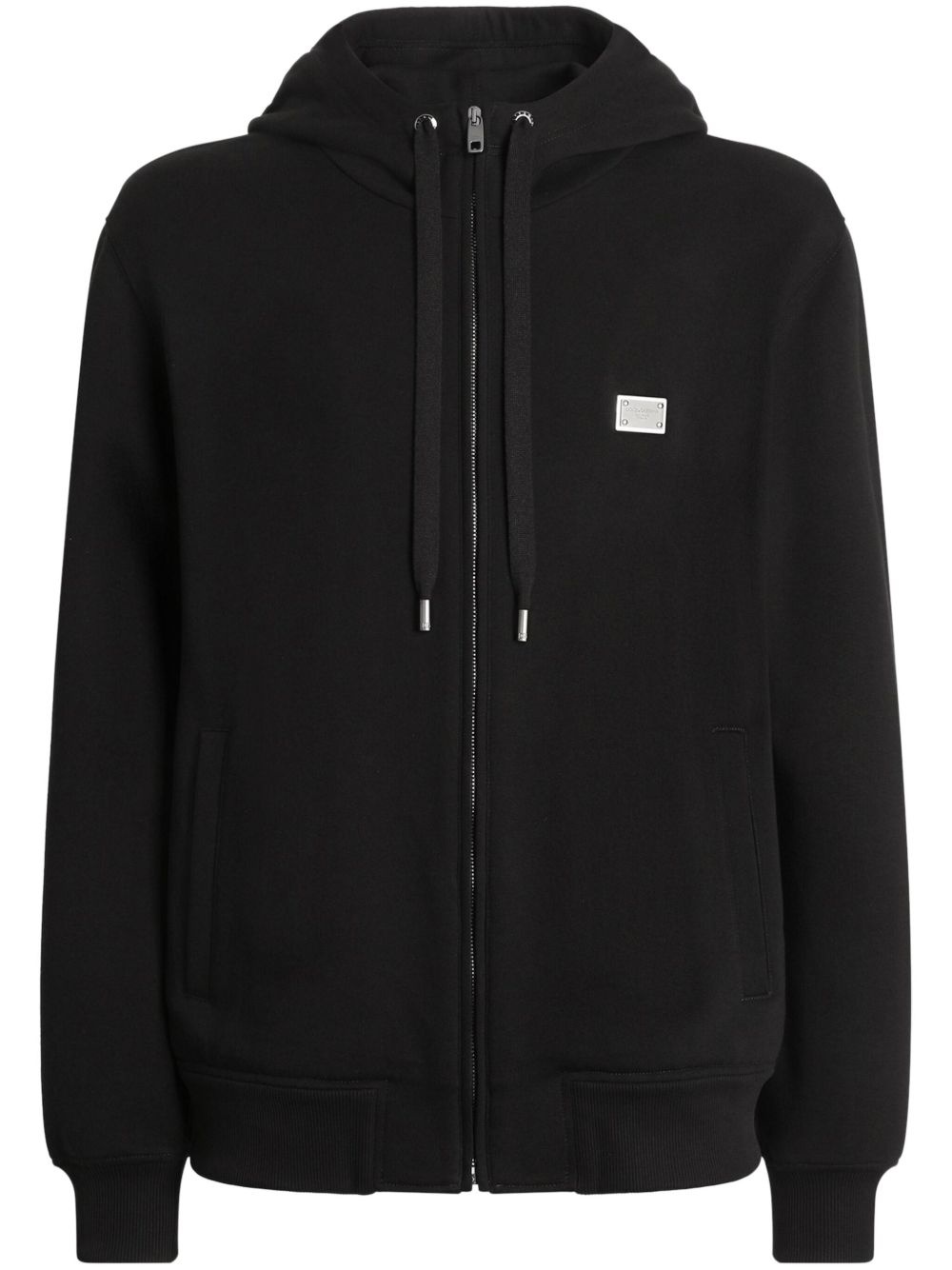 logo-plaque hoodie - 1