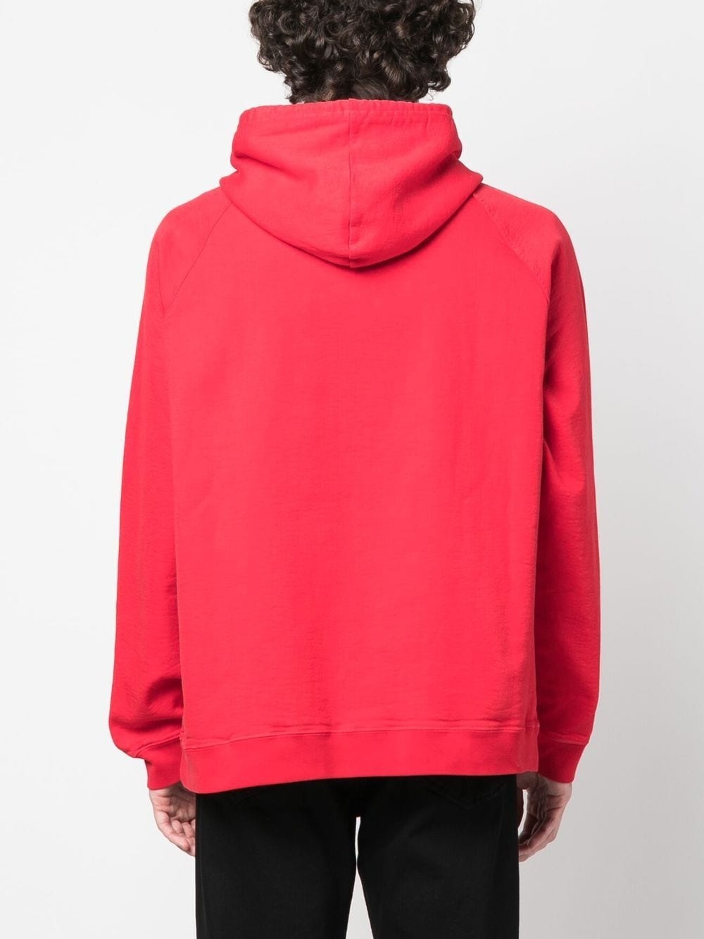 raised-logo drawstring hoodie - 4