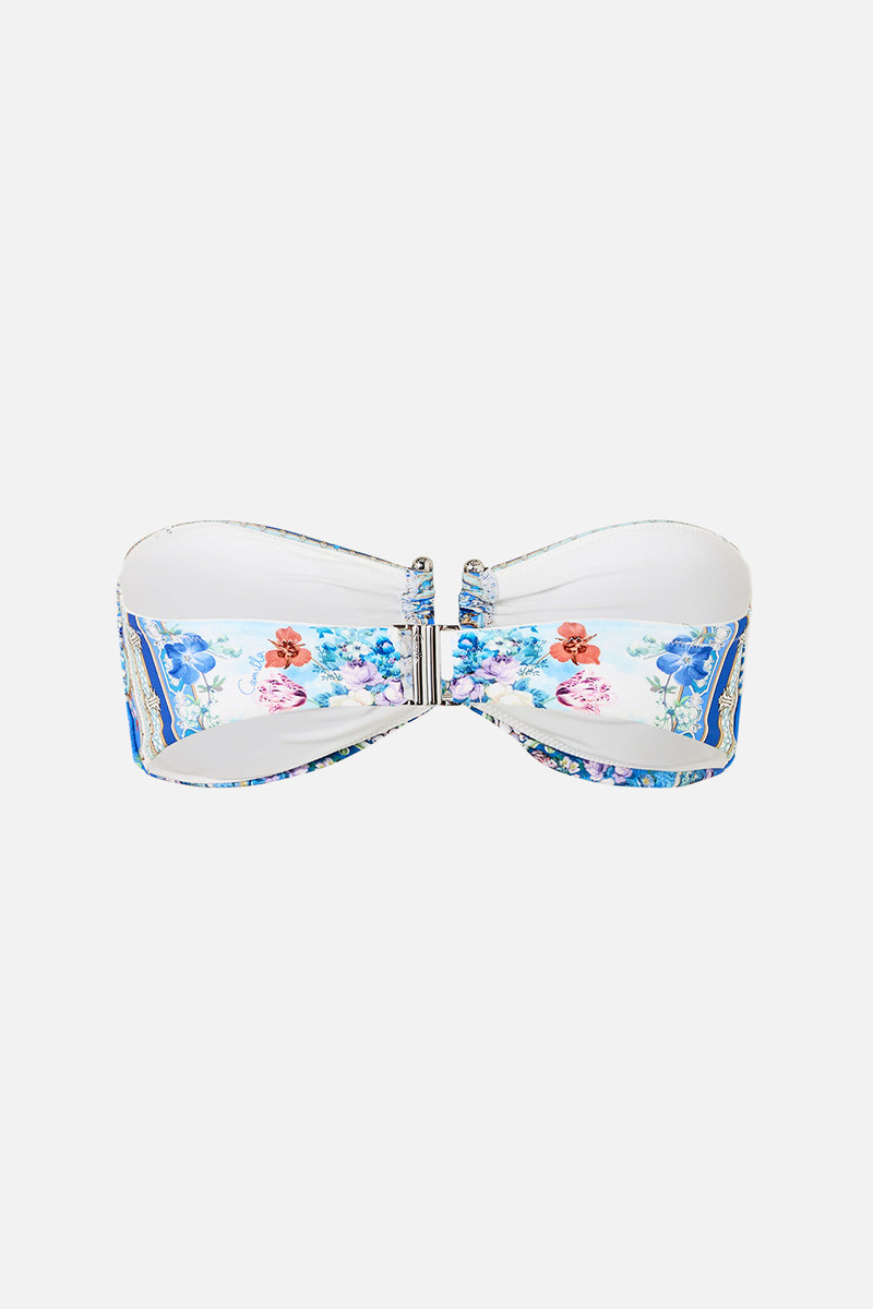 CAMILLA BANDEAU BIKINI TOP WITH U RING FRONT TRIM outlook