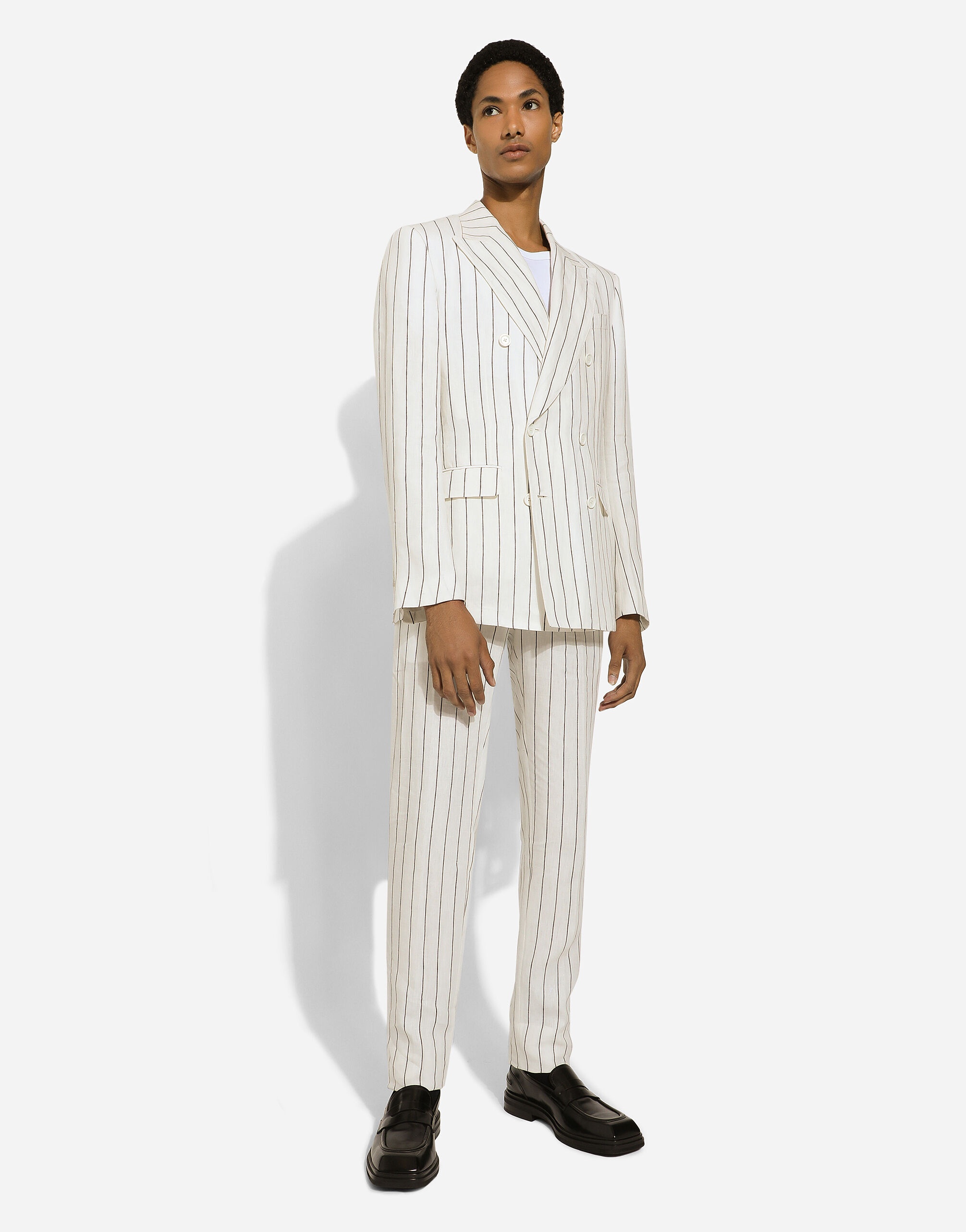 Pinstripe linen pants - 5
