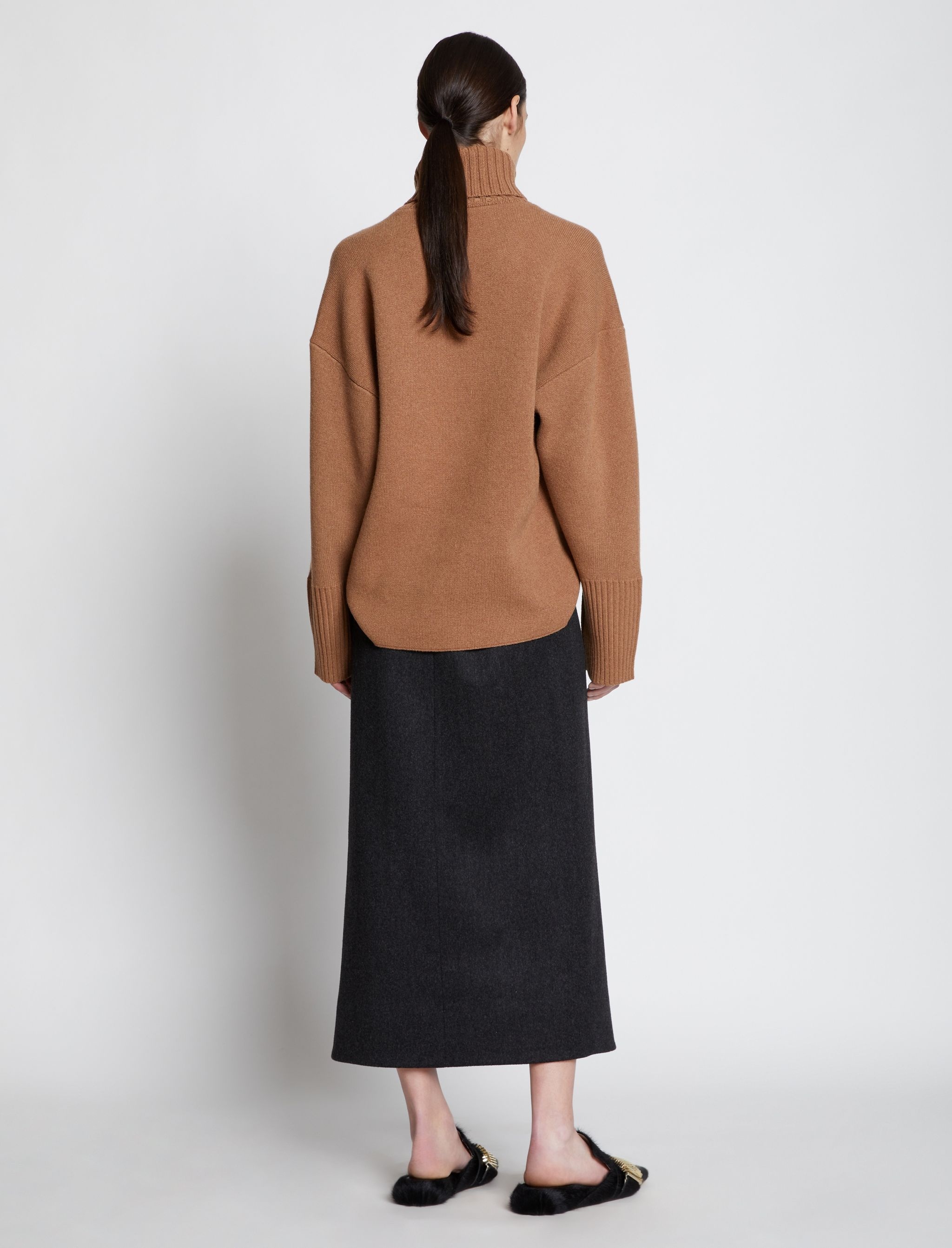 Doubleface Eco Cashmere Oversized Turtleneck Sweater - 4