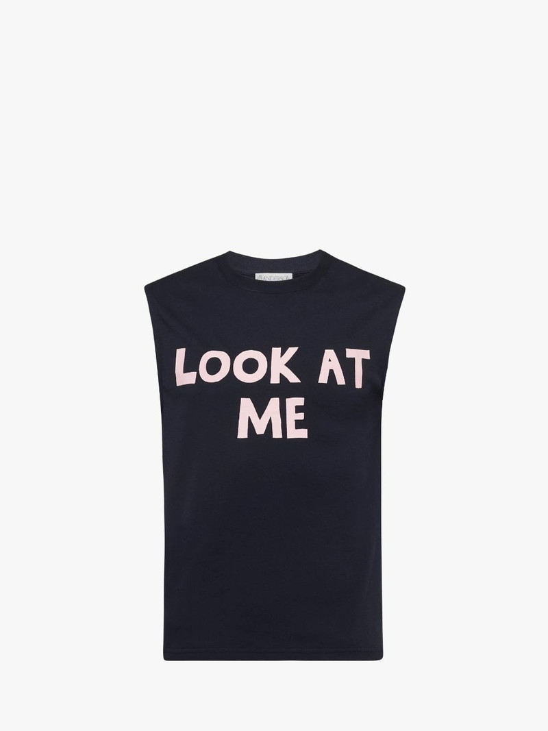 LOOK AT ME PRINTED TANK TOP 1