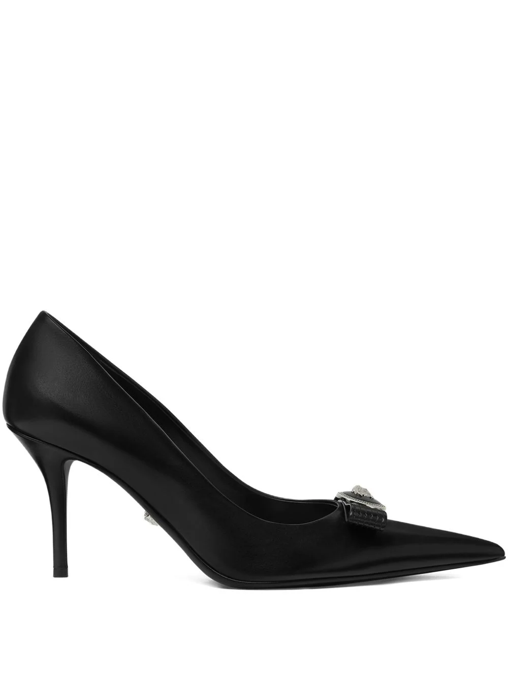 85mm Gianni Ribbon leather pumps - 1