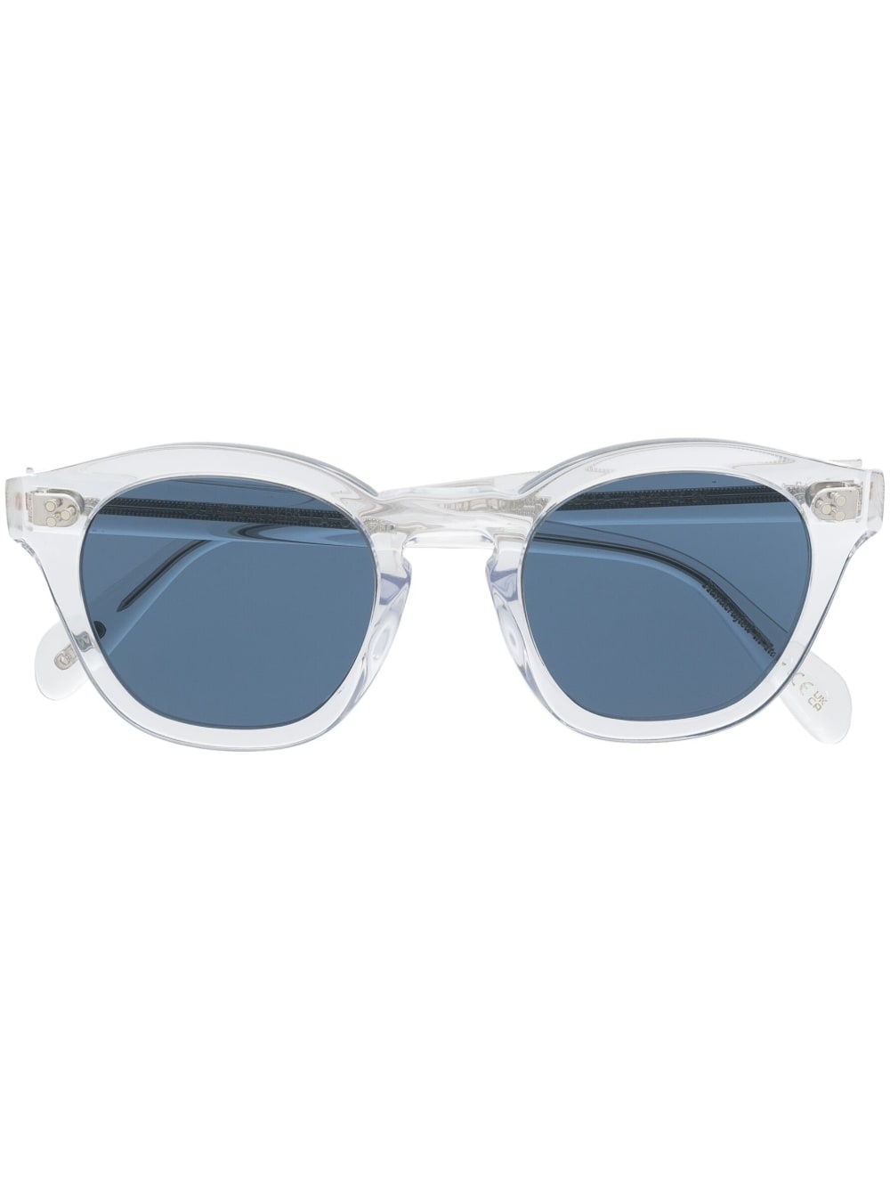 round-frame tinted-lenses sunglasses - 1