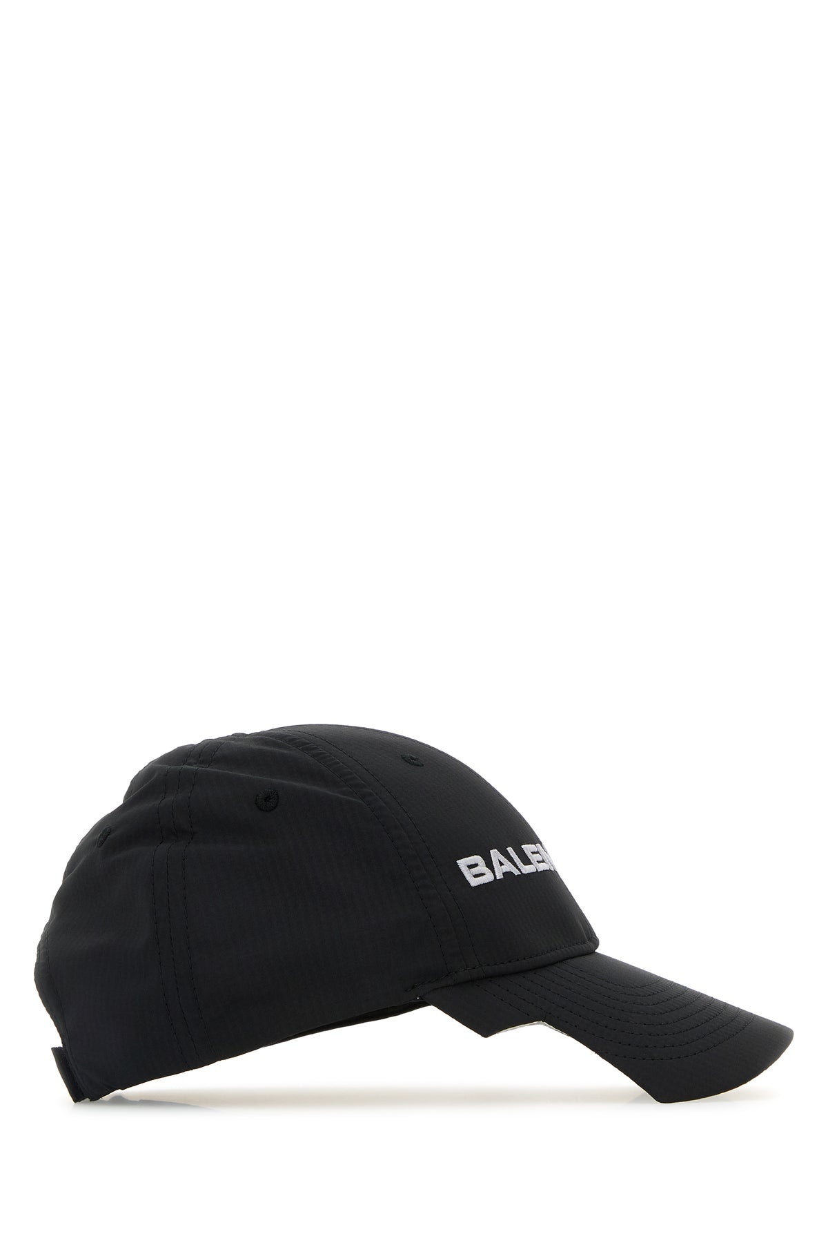 Black stretch polyester baseball cap - 2