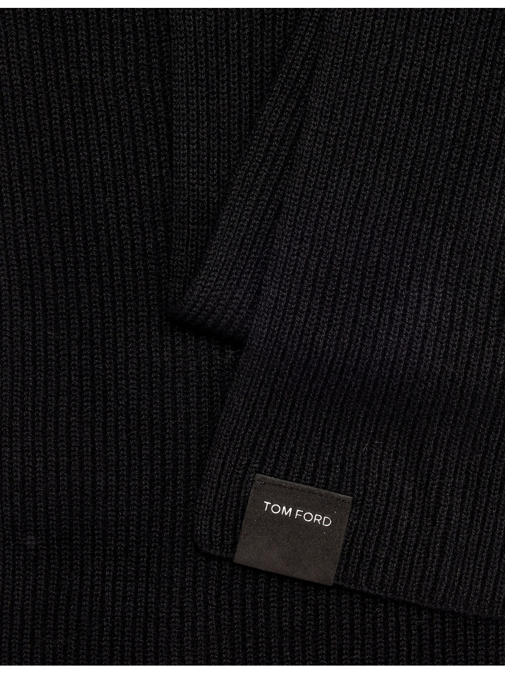 Logo-Tab Brushed Cashmere Scarf - 2