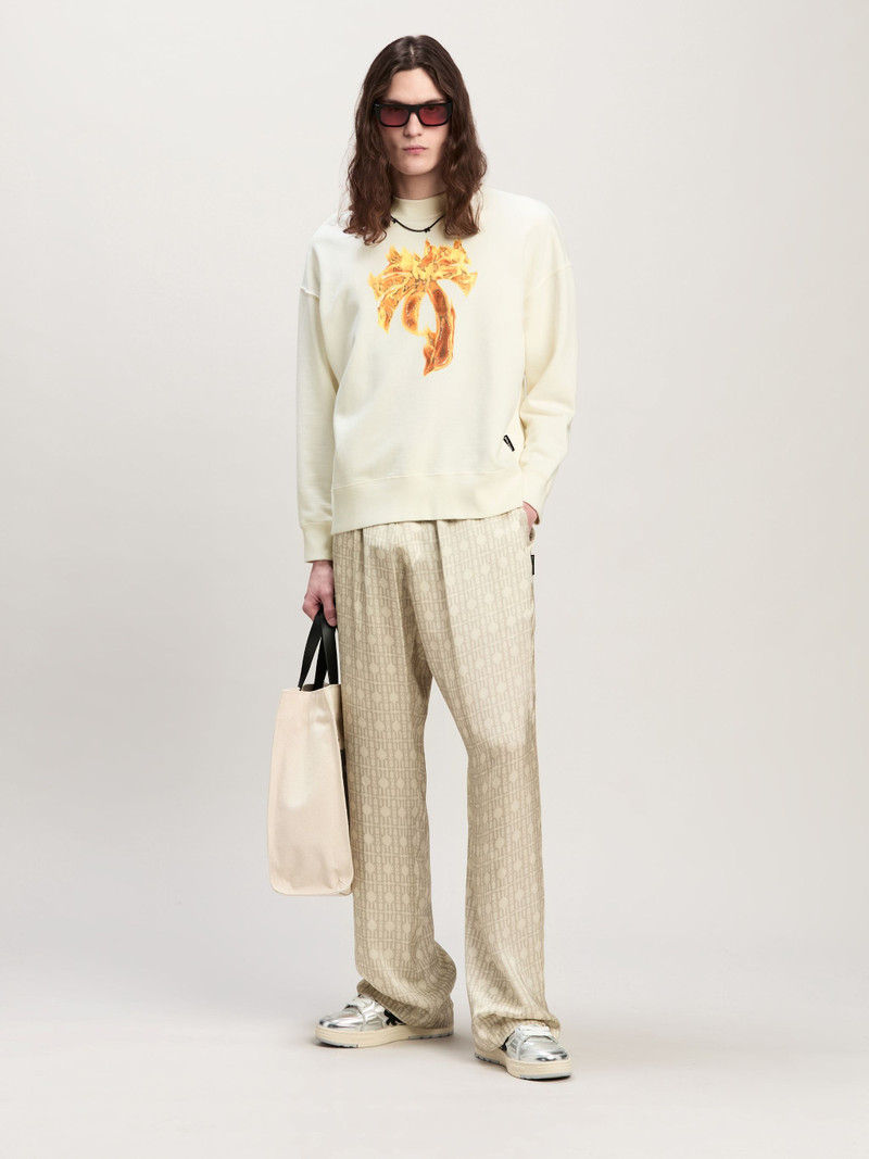 Palm Angels Burning Palm Crewneck Sweatshirt outlook