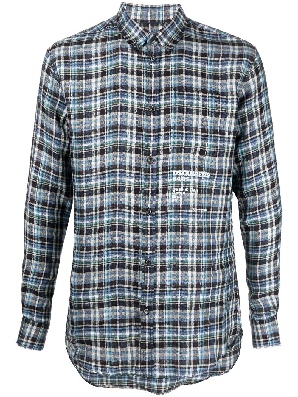 Relax Dan linen plaid shirt - 1