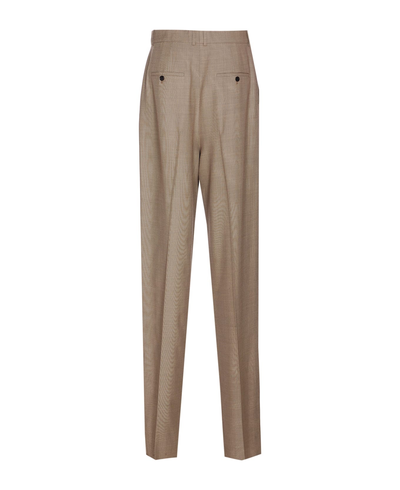 Wide-leg In Wool Caviar Pants - 2