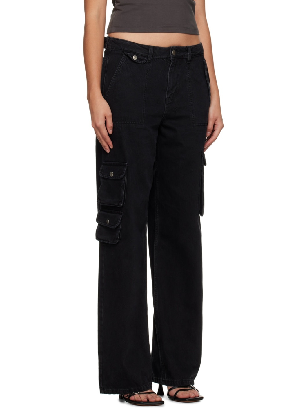 Black Low Rider Jeans - 2