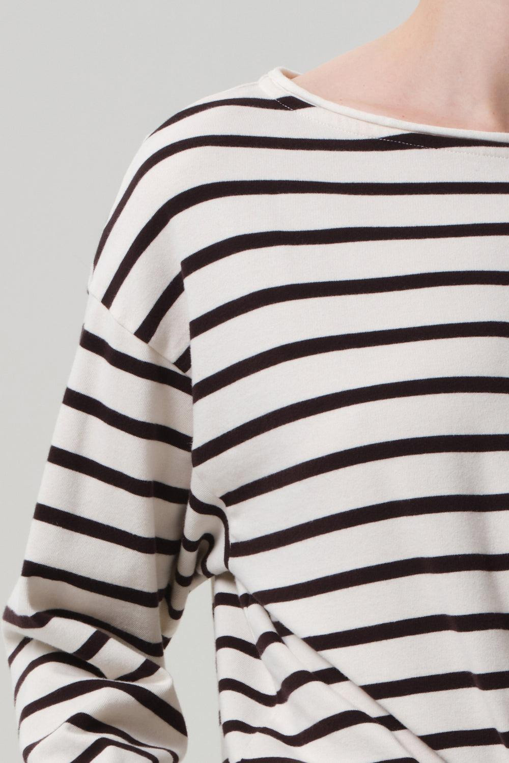 Boat Neck Long Sleeve Top - 3