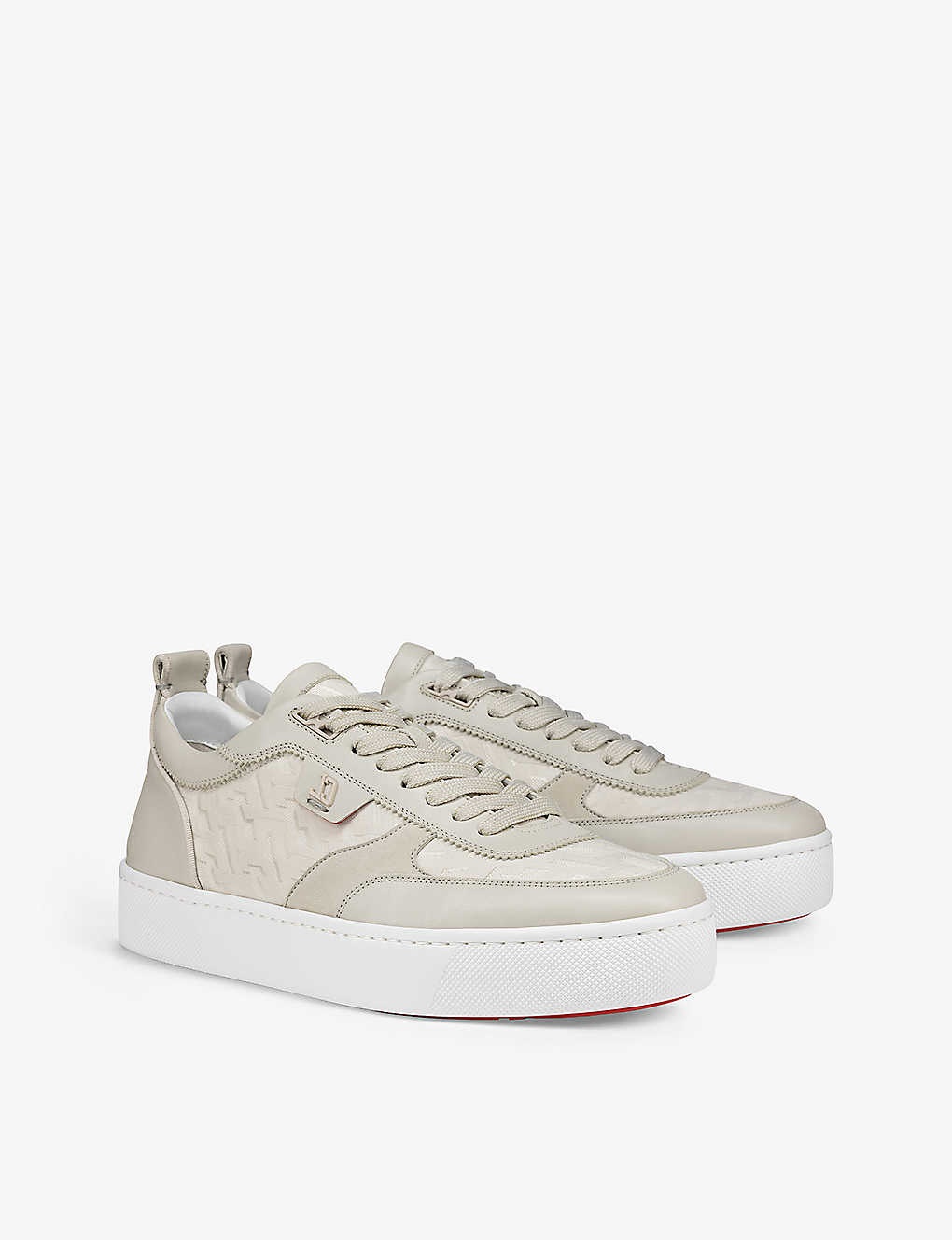 Christian Louboutin Happyrui Leather Sneakers - White - 42