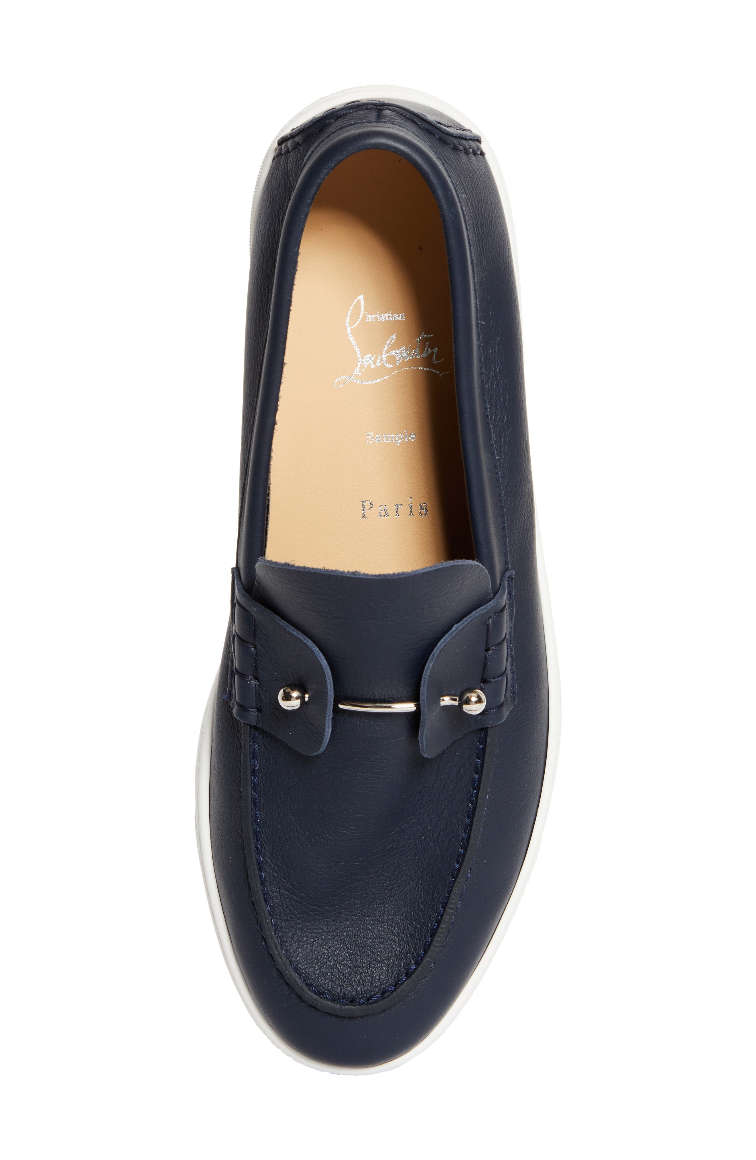 Christian Louboutin Chambeliboat Flat Loafer in Marine at Nordstrom - 5