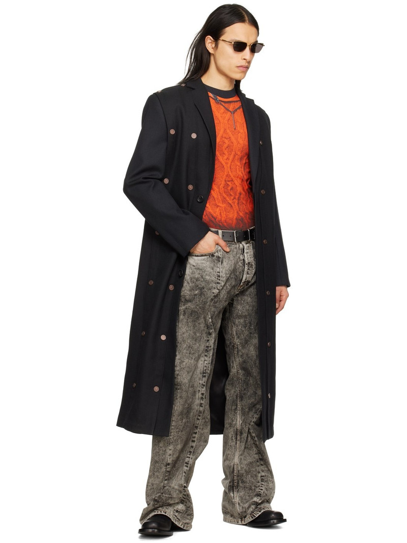 Y/Project SSENSE Exclusive Black & Gray Jeans outlook