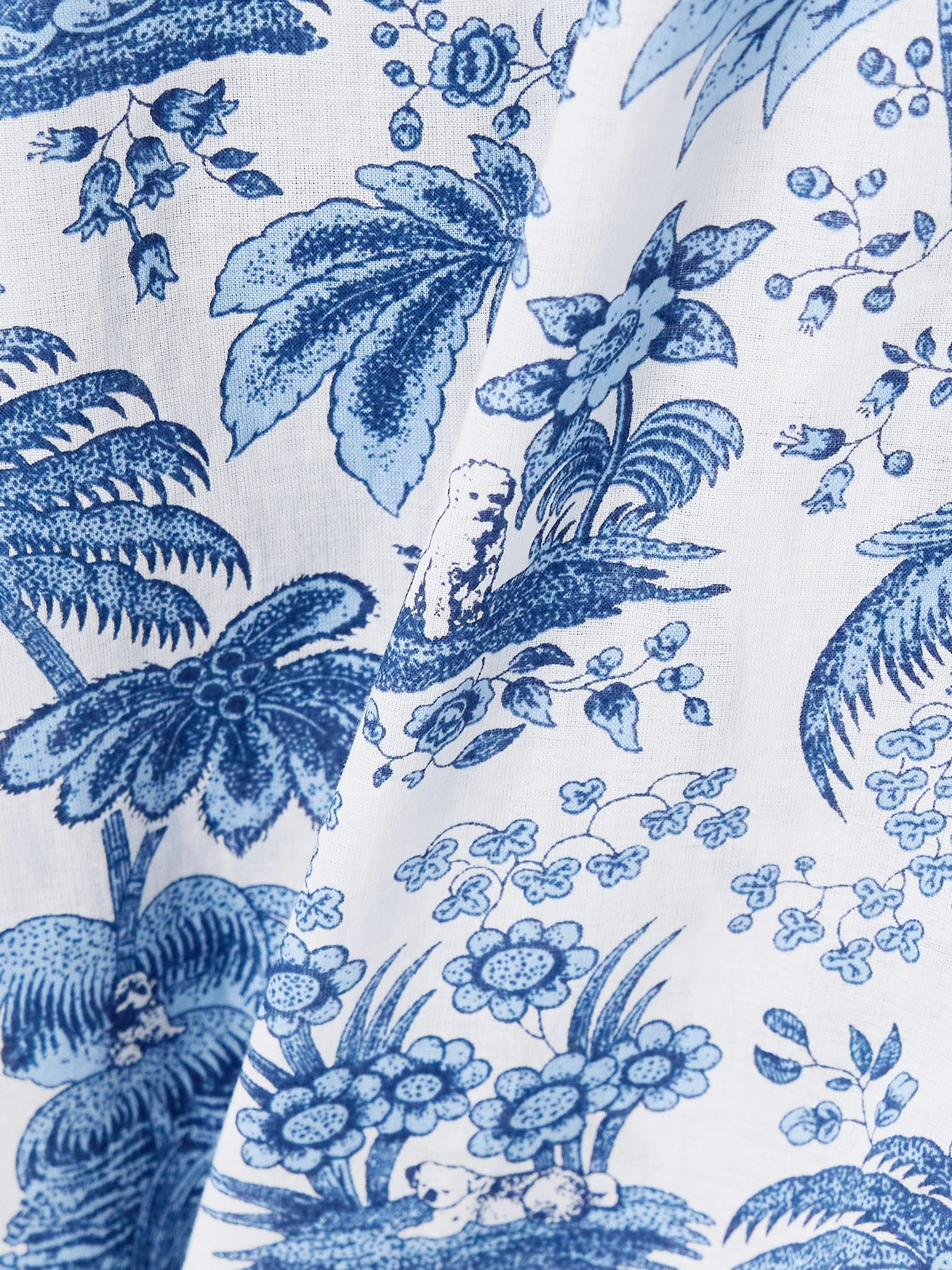 Colton printed cotton-voile shirt Blue - 5