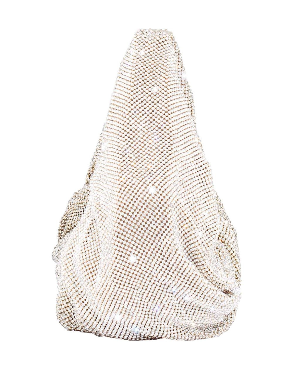Yennefer crystal-embellished draped shoulder bag - 3