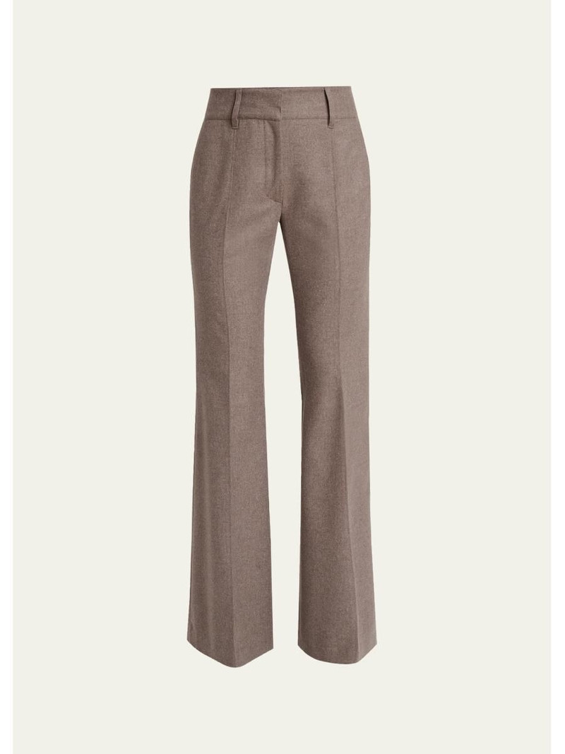 Rhein Wool-Cashmere Flannel Flare Pants 1