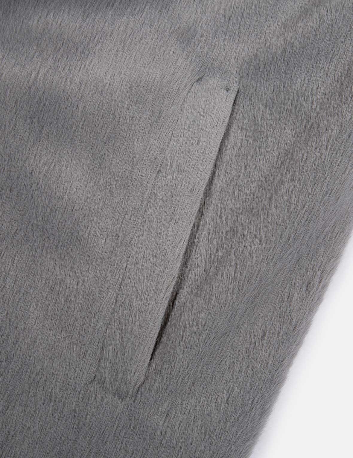 Logo Embroidered Faux Fur Coat - 10