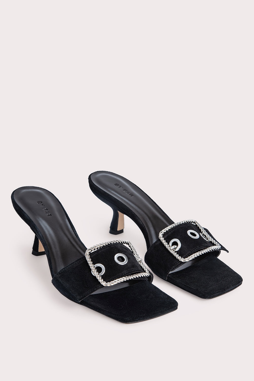 Davina Black Suede Leather - 3