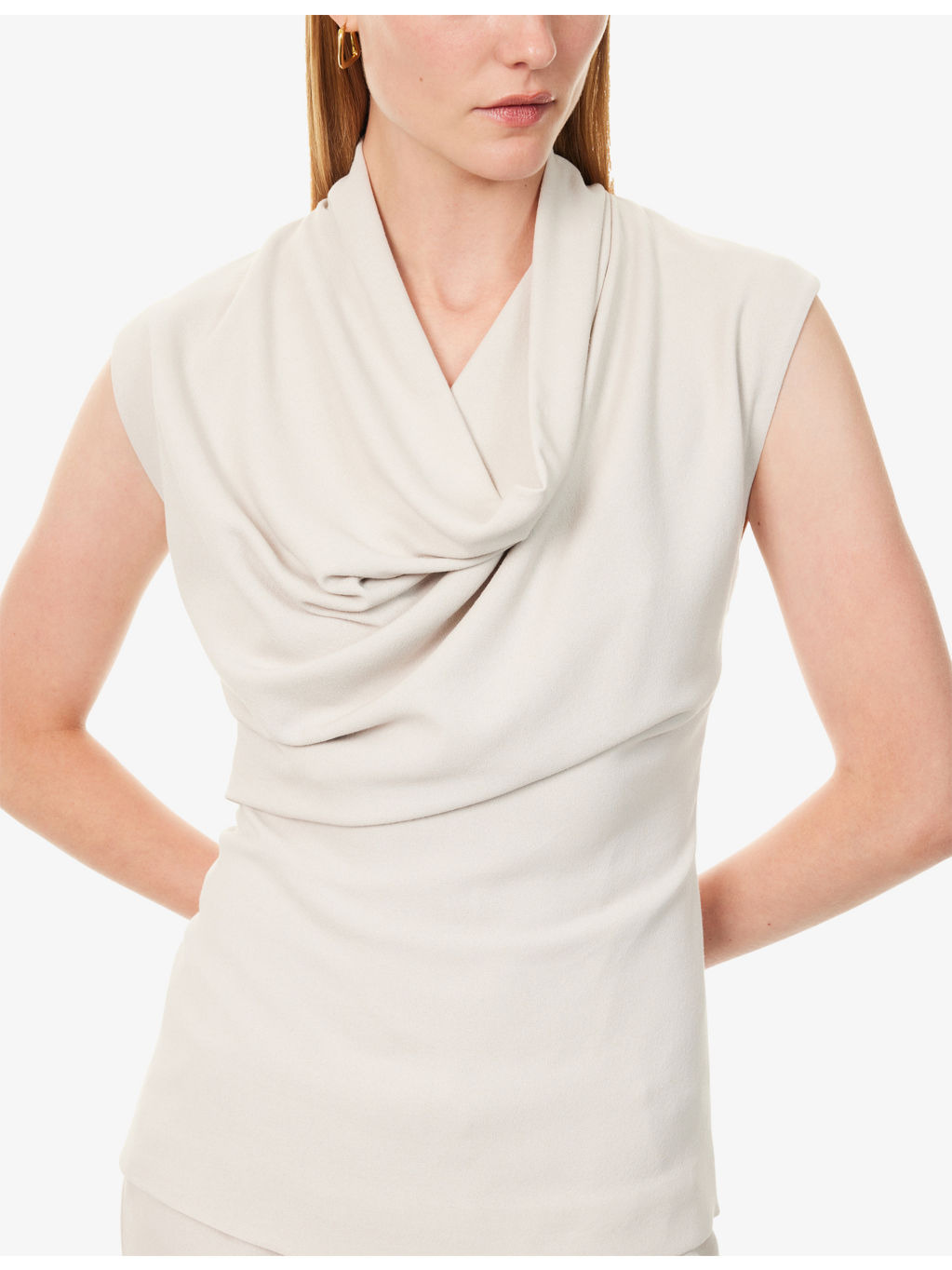 Nuala Sleeveless Stretch-Wool Top - 5