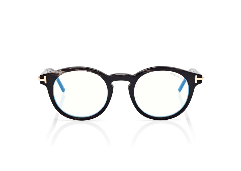 ROUND HORN BLUE BLOCK OPTICALS 1