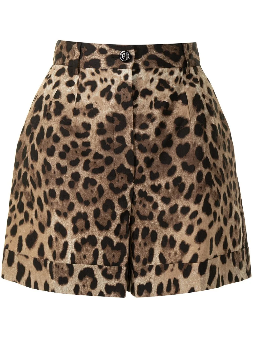 Leopard print short skirt - 1