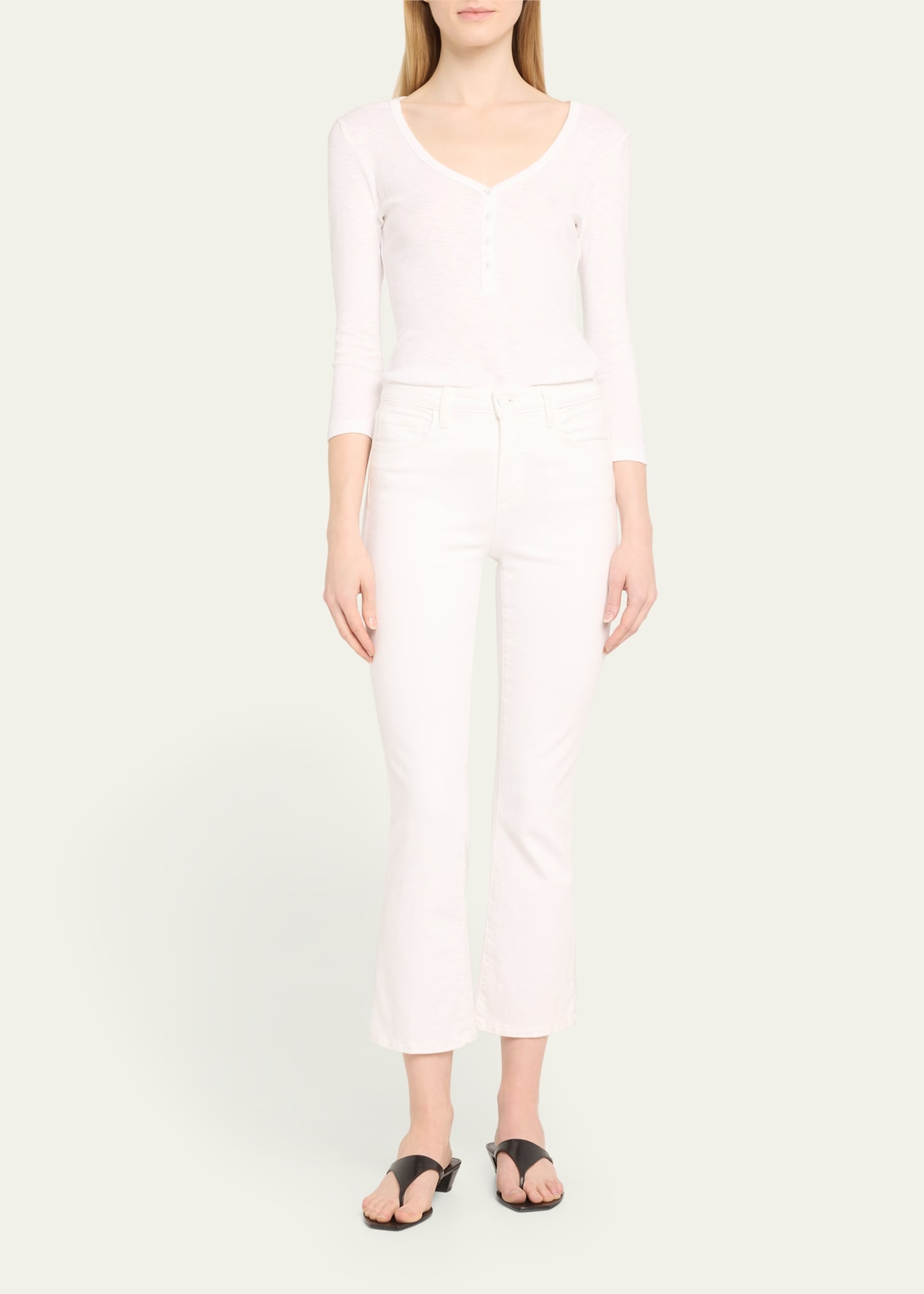 Mira Ultra High-Rise Crop Micro Bootcut Jeans - 2