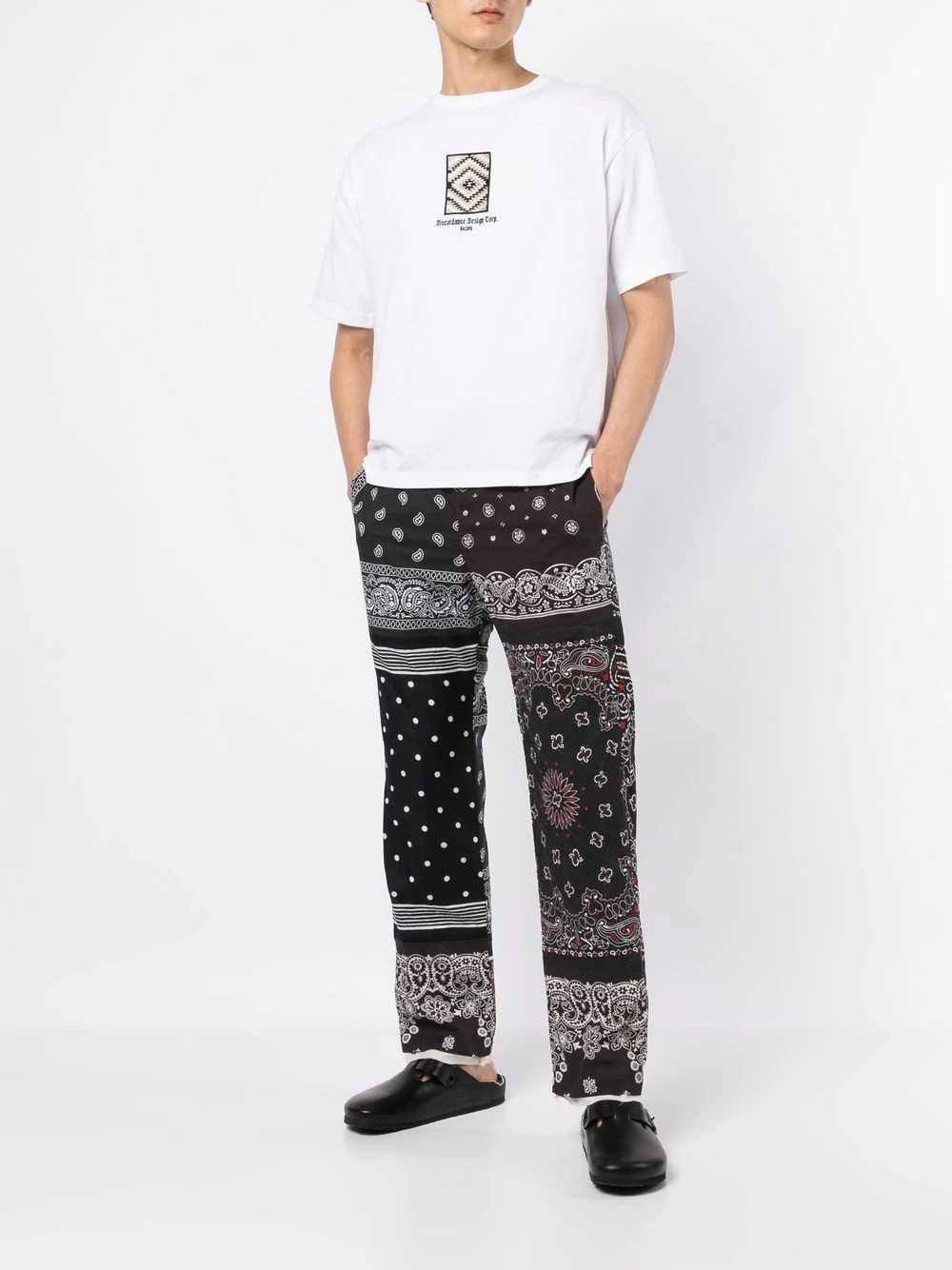 paisley-print trousers - 2