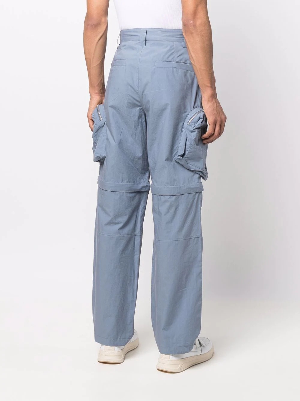 straight-leg cargo trousers - 4