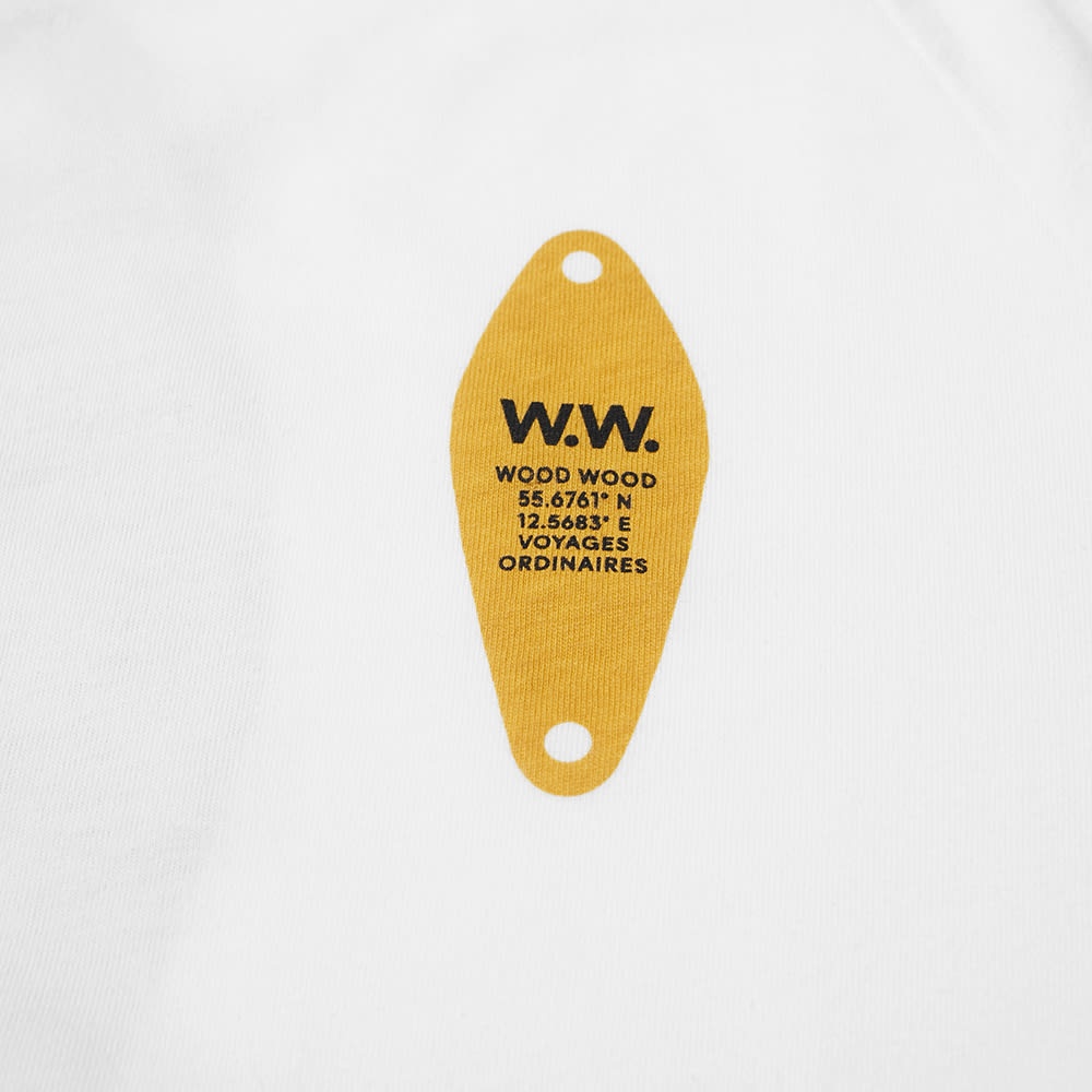 Wood Wood Long Sleeve Han Badge Logo Tee - 2