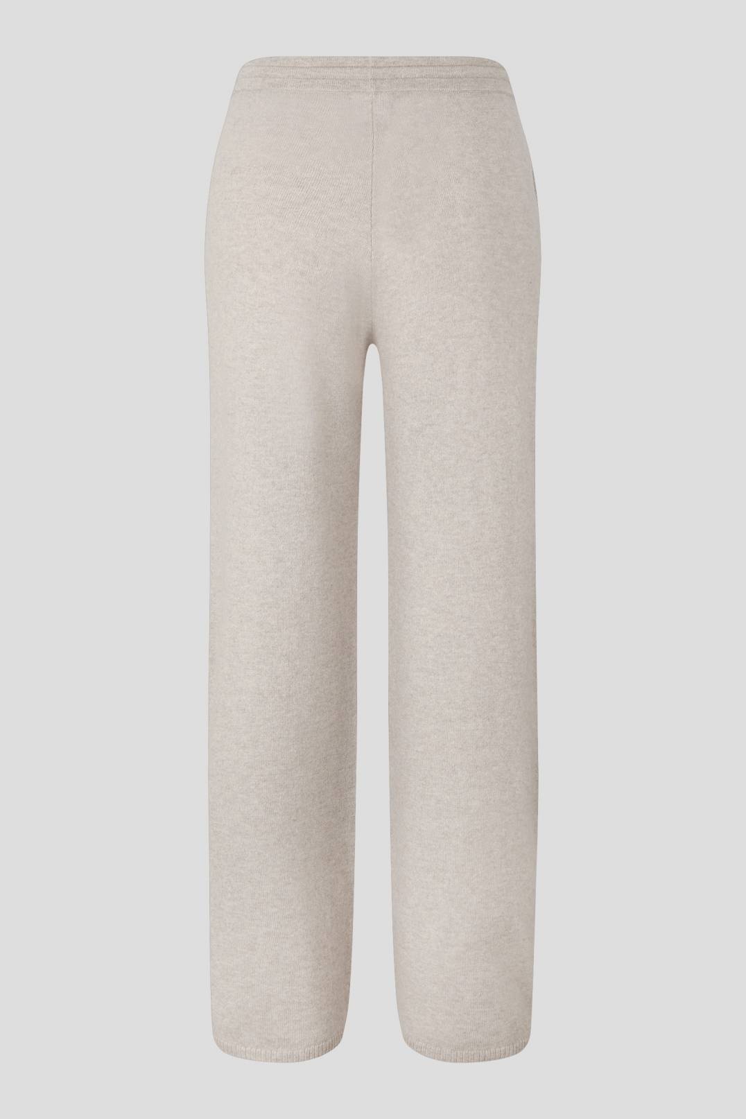 CRISTIN KNITTED PANTS IN BEIGE MELANGE - 5