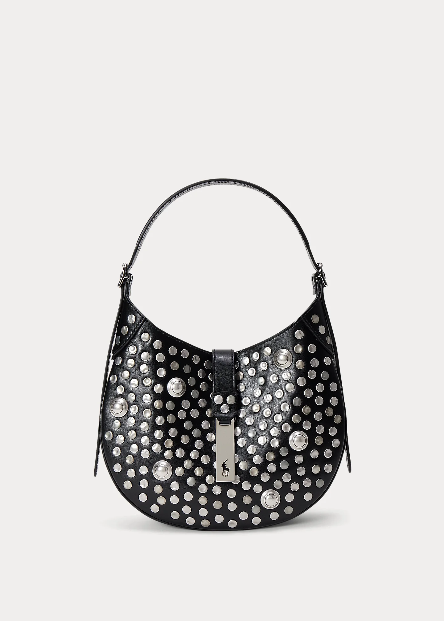 Polo ID Stud Leather Small Shoulder Bag - 1