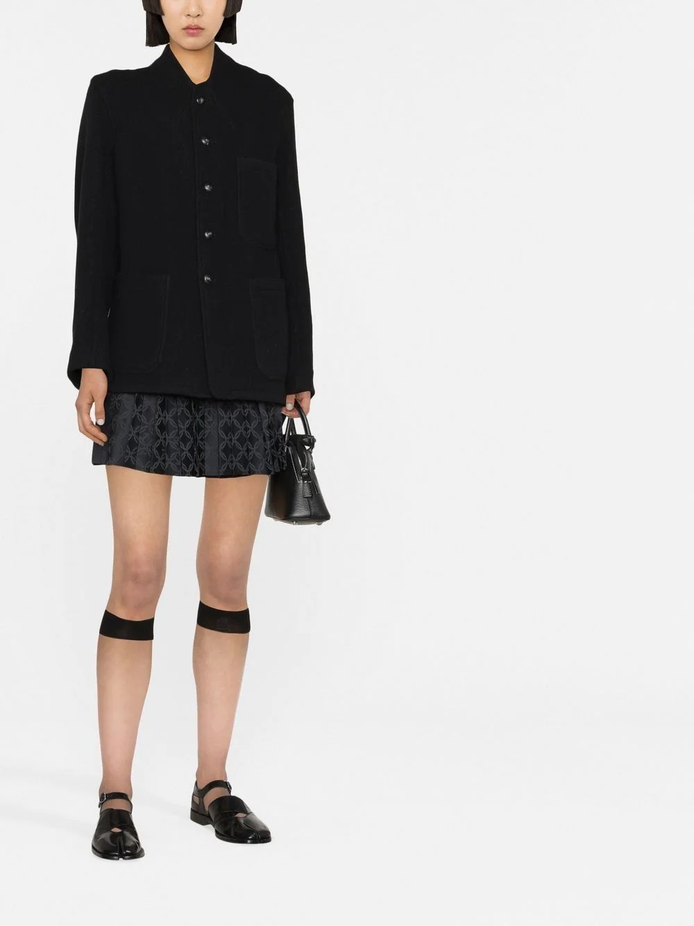 long-sleeve wool jacket - 2