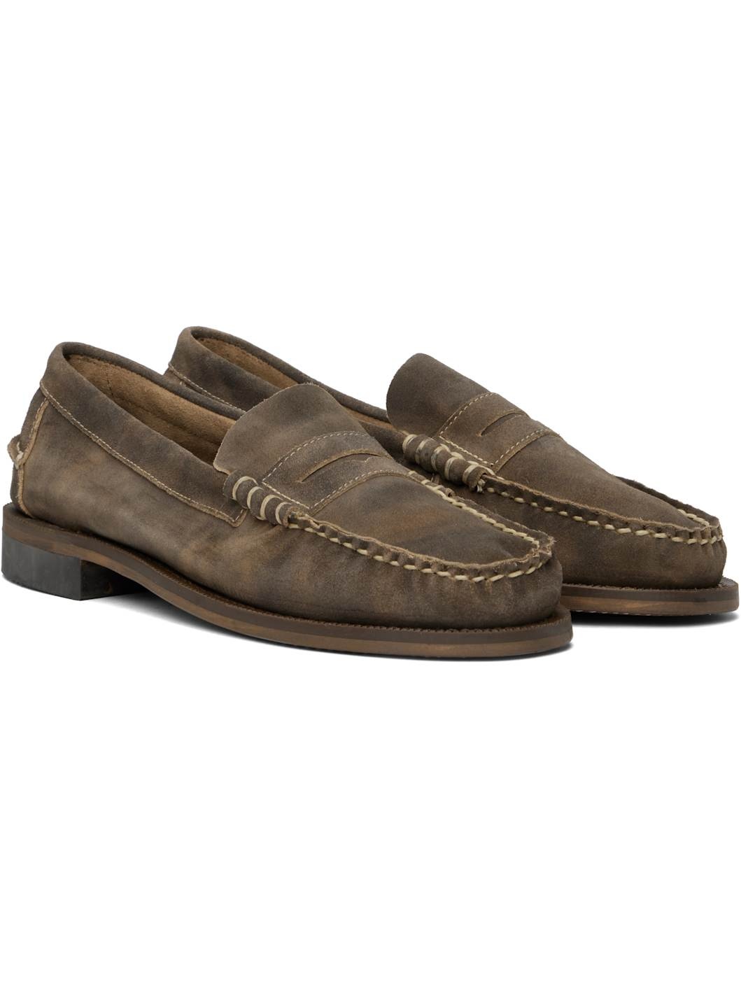 Taupe Alain Loafers - 4
