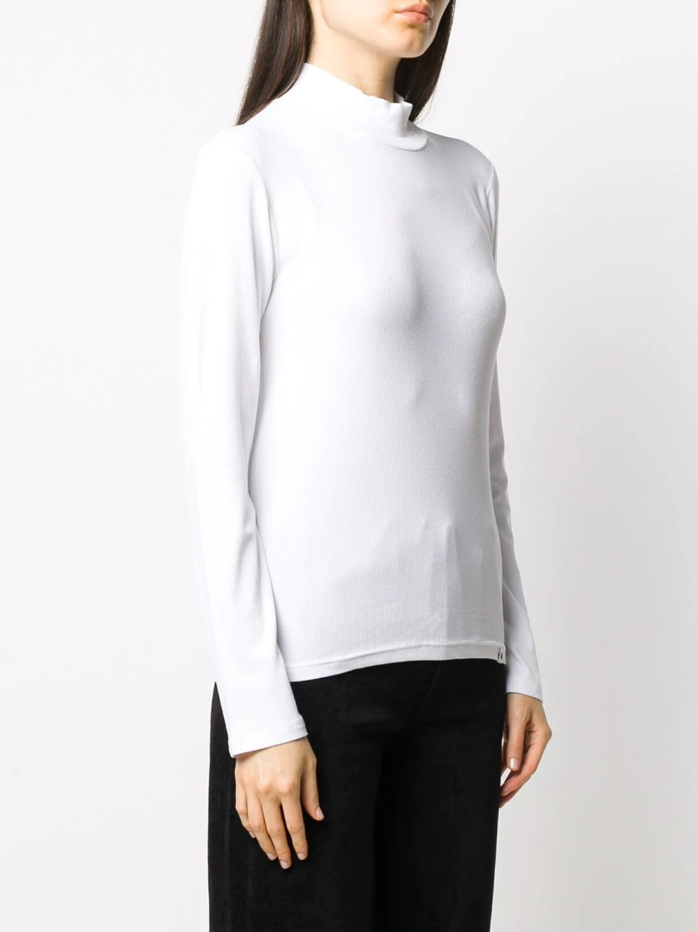 high neck long-sleeve top - 3