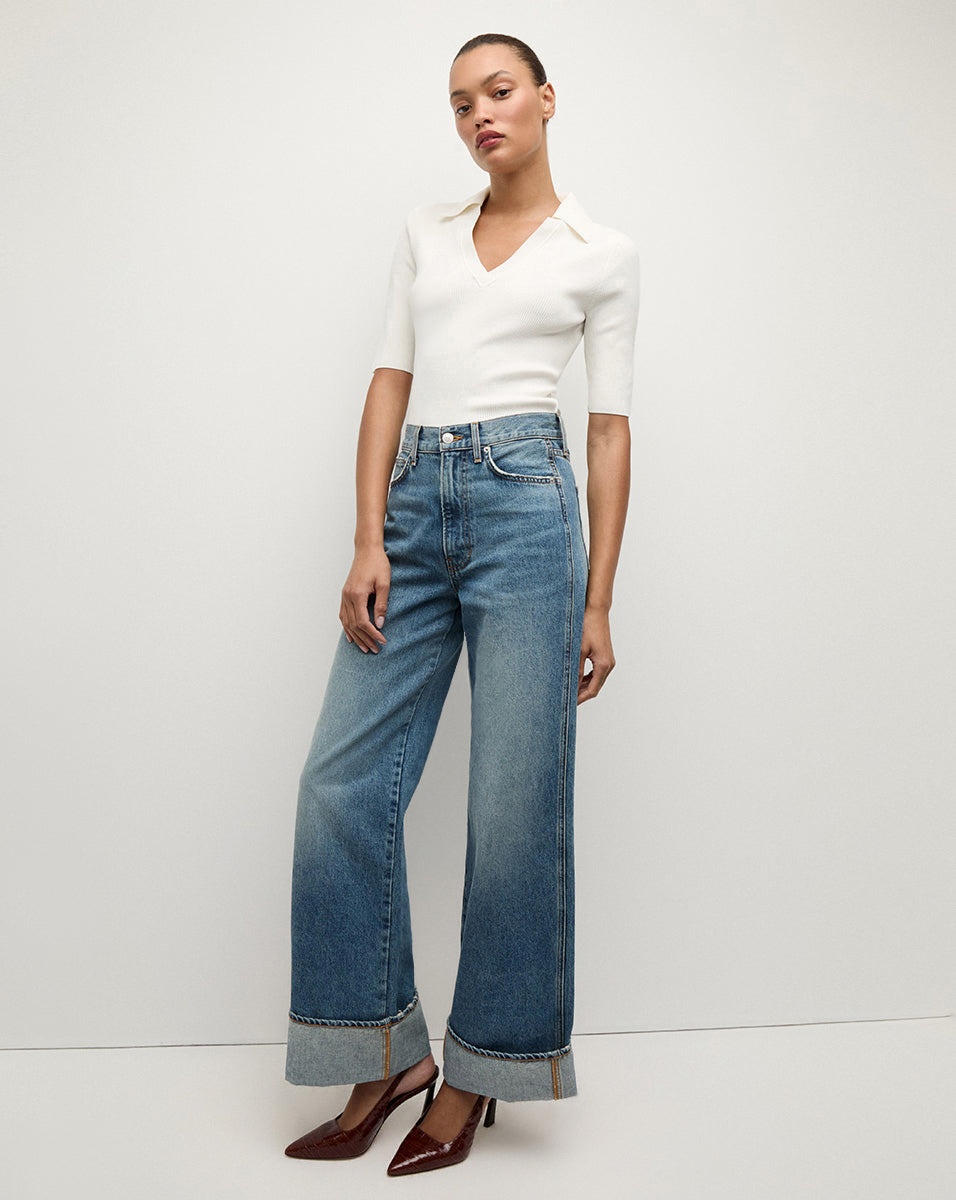 TAYLOR CUFFED WIDE-LEG JEAN - 2
