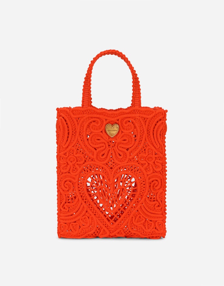 Small cordonetto lace Beatrice shopper - 1