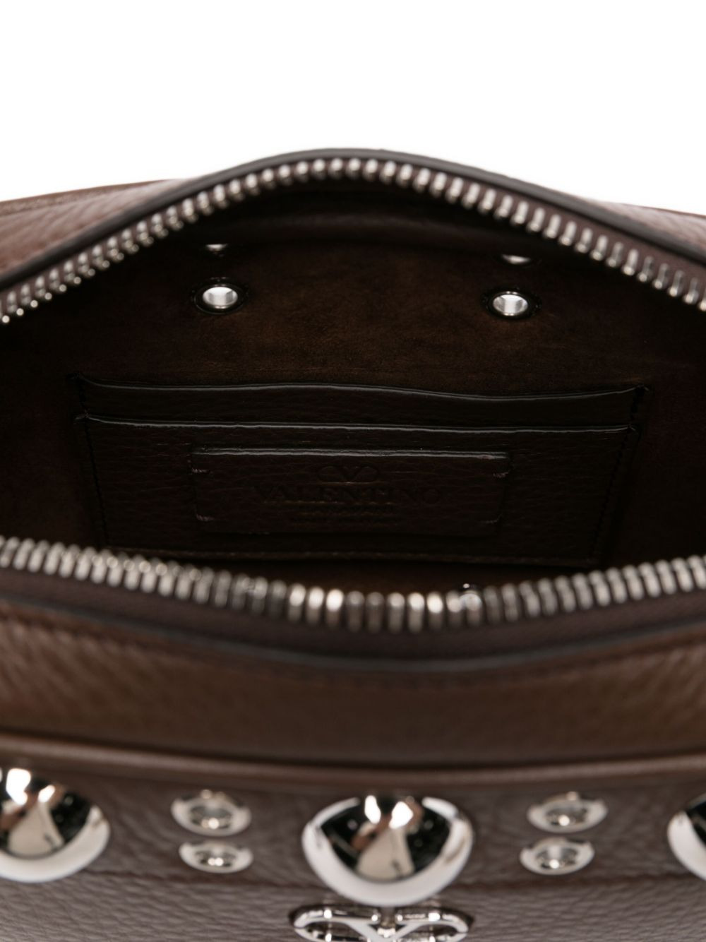 studded leather messenger bag - 5
